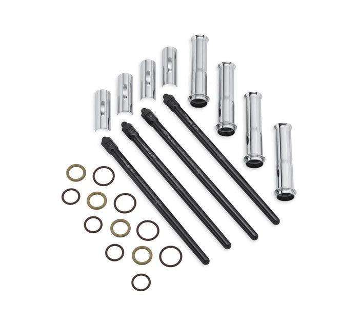 SCREAMIN' EAGLE PREMIUM TAPERED QUICK-INSTALL ADJUSTABLE PUSHRODS - M8 (CHROME)