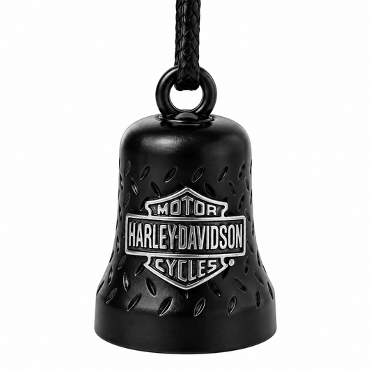 RIDE BELL - BLACK HARLEY-DAVIDSON® AND WILLIE G ROUND LOGO CUT OUT