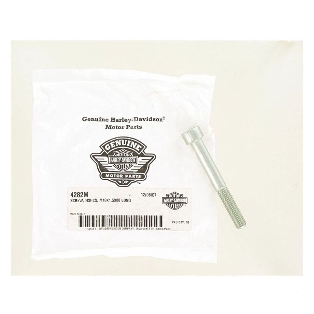 HEX SOCKET CAP SCREW, M10X1.5X80 LONG