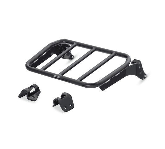 SPORT LUGGAGE RACK FOR HOLDFAST SISSY BAR UPRIGHTS - GLOSS BLACK - 240 WIDE REAR ONLY