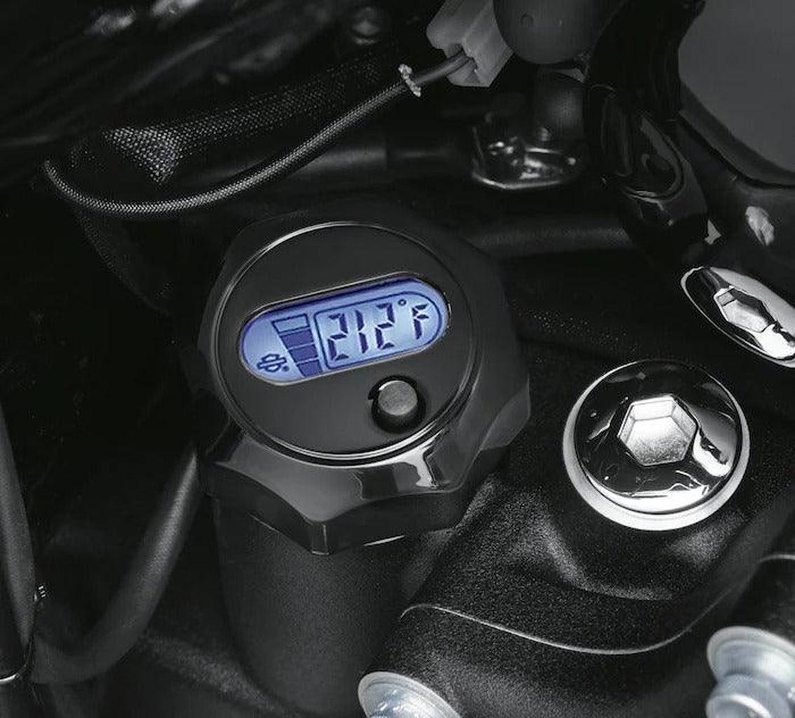 OIL LEVEL AND TEMPERATURE DIPSTICK WITH LIGHTED LCD - M8 TOURING (BLACK)