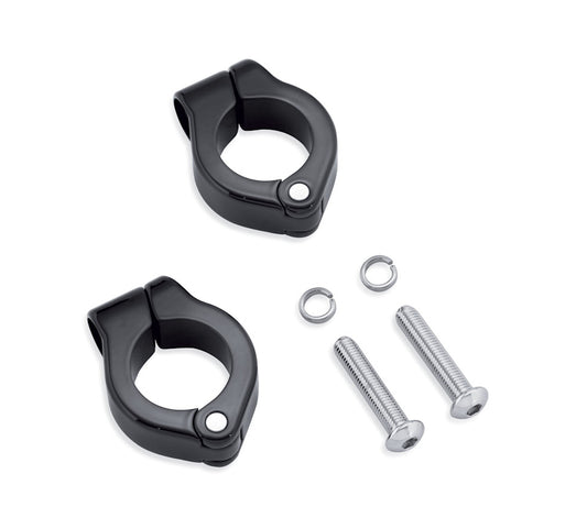 LED FOG LAMP ENGINE GUARD CLAMP KIT - GLOSS BLACK