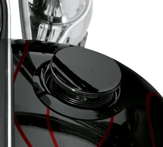 FLUSH-MOUNT FUEL CAP AND GAUGE KIT – DYNA (BLACK)