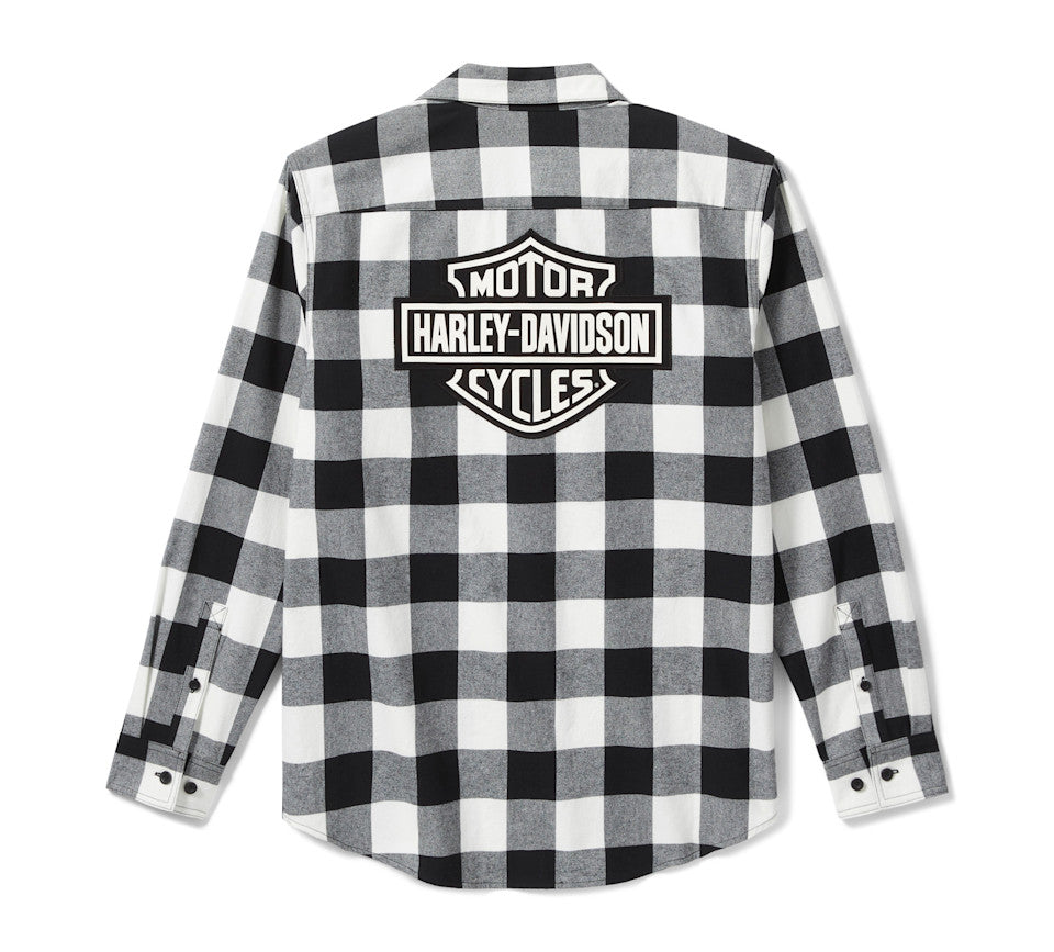 MENS BAR & SHIELD BUFFALO CHECK FLANNEL - PLAID