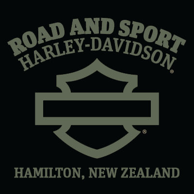 MENS BAR & SHIELD DEALER TEE, BLACK/GREEN/WHITE