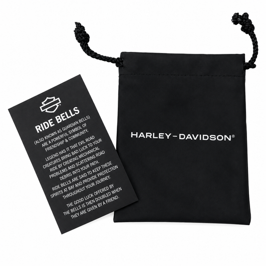 RIDE BELL - BLACK AND SILVER BAR AND SHIELD