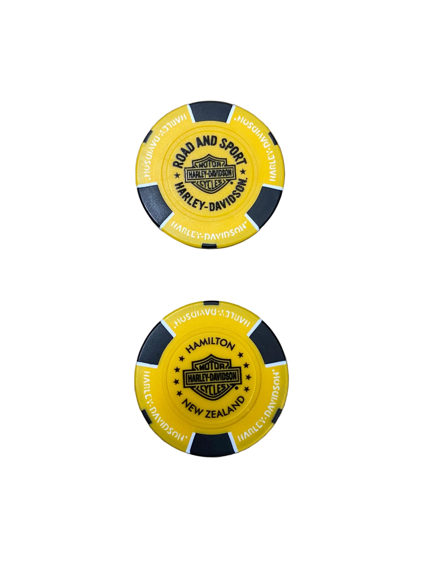 H-D POKER CHIP YELLOW