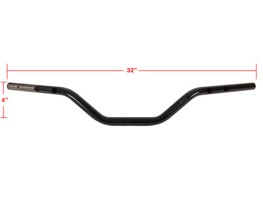 THRASHIN MID BEND BAR (4") - GEN2 (BLACK)