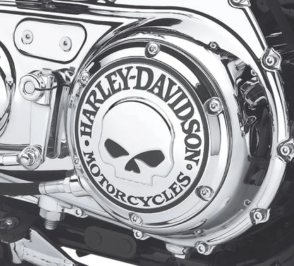 WILLIE G SKULL DERBY COVER - '04+ XL (CHROME)