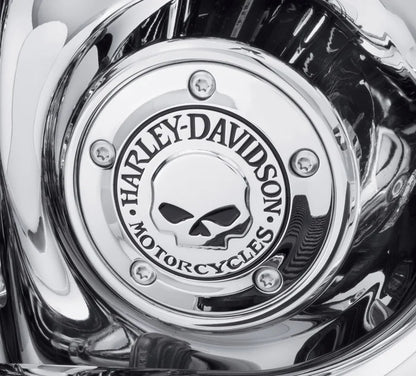 WILLIE G SKULL TIMER COVER  '99-'17 TWIN CAM (CHROME)