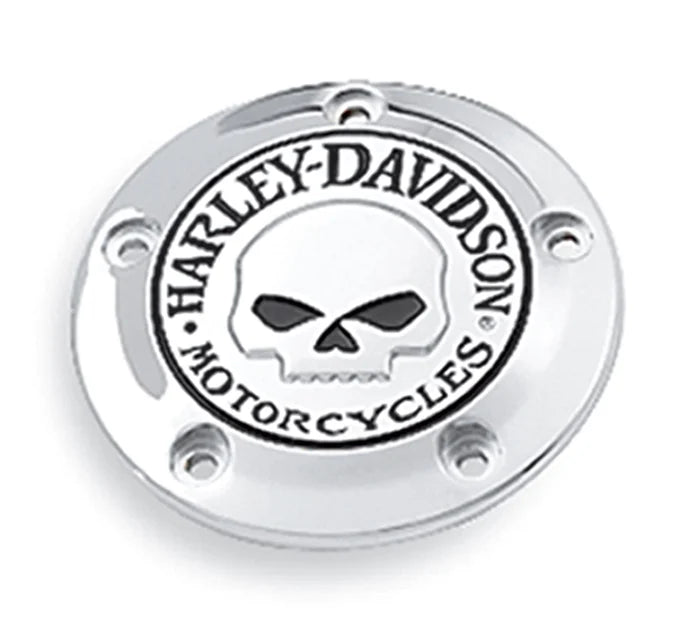 WILLIE G SKULL TIMER COVER  '99-'17 TWIN CAM (CHROME)