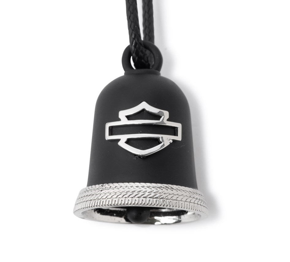RIDE BELL - BLACK AND SILVER BAR AND SHIELD
