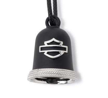 RIDE BELL - BLACK AND SILVER BAR AND SHIELD