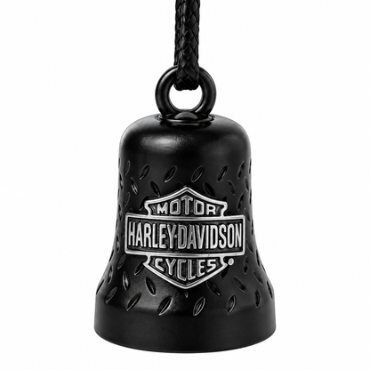 RIDE BELL - BLACK HARLEY-DAVIDSON® AND WILLIE G ROUND LOGO CUT OUT