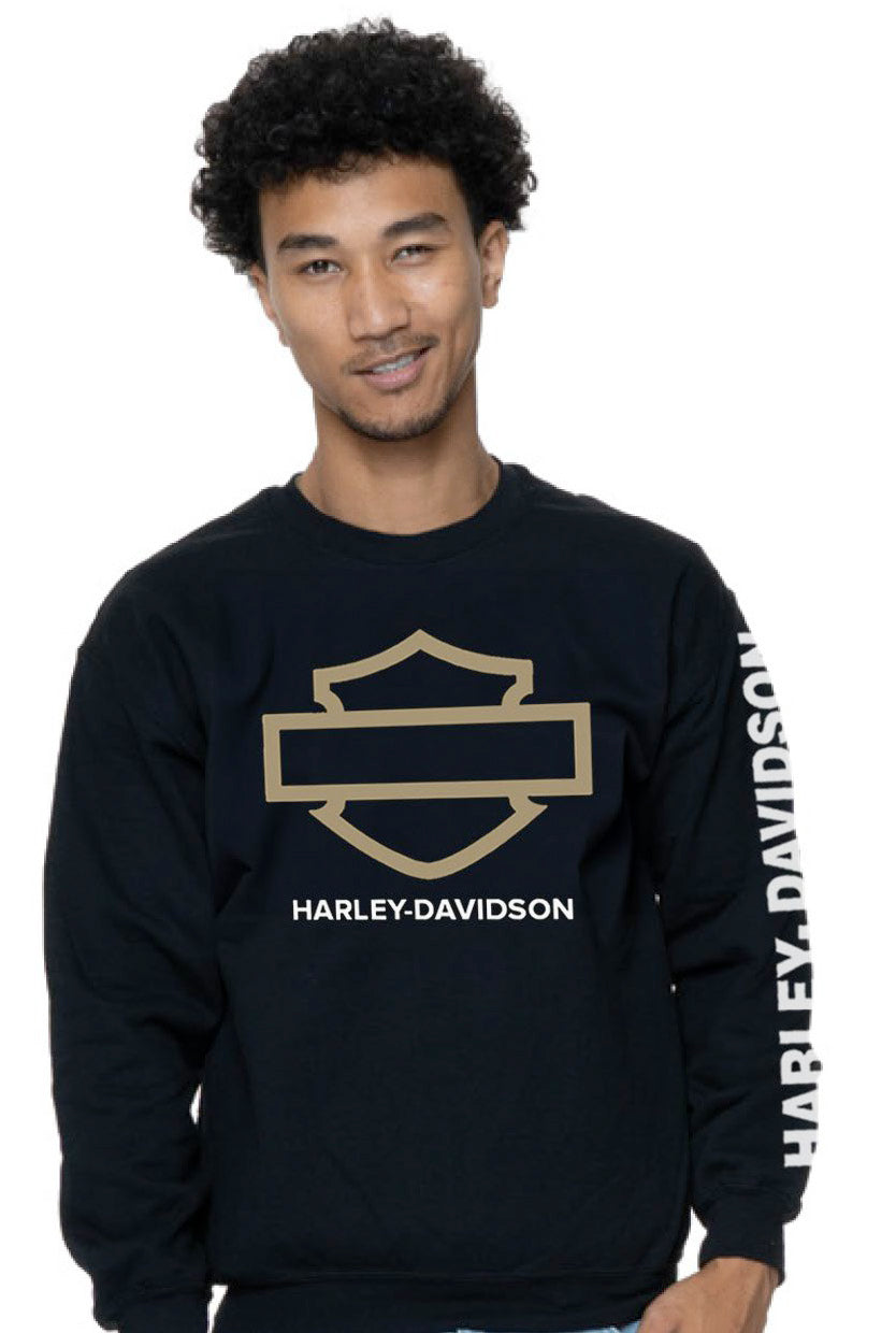 OUTLINE GOLD B&S CREW NECK