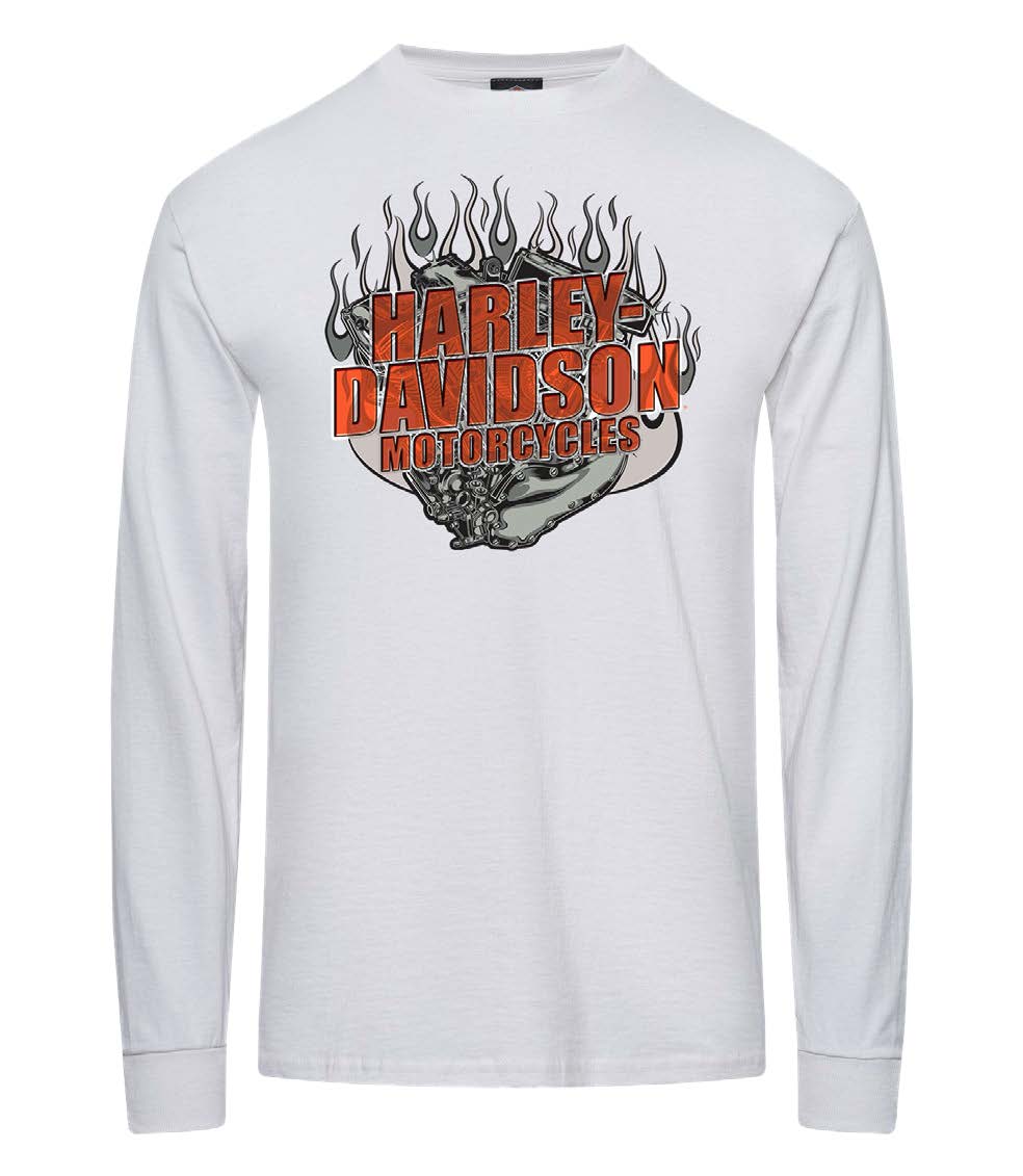TURBINE LONG SLEEVE DEALER TEE - WHITE