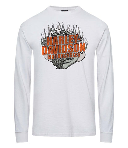 TURBINE LONG SLEEVE DEALER TEE - WHITE