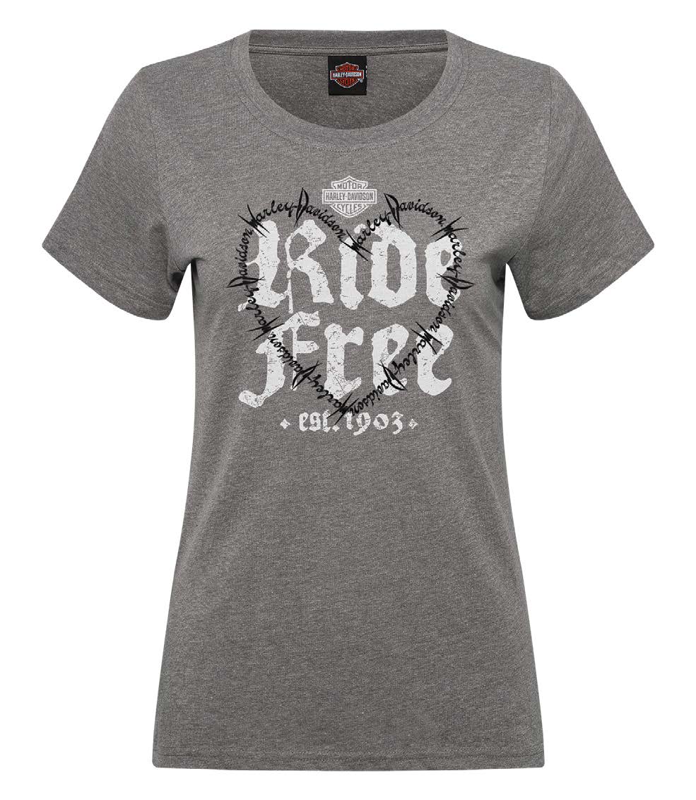 WOMEN'S BARBED WIRE DEALER TEE - CHARCOAL