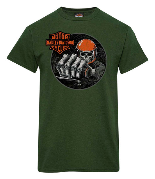 THROTTLE DEALER TEE - FOREST GREEN