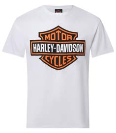 B&S ORANGE DEALER TEE, WHITE