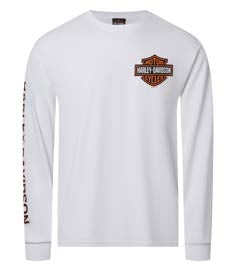 B&S LONG SLEEVE TEE, WHITE