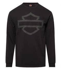 OPEN B&S LONG SLEEVE TEE, BLACK