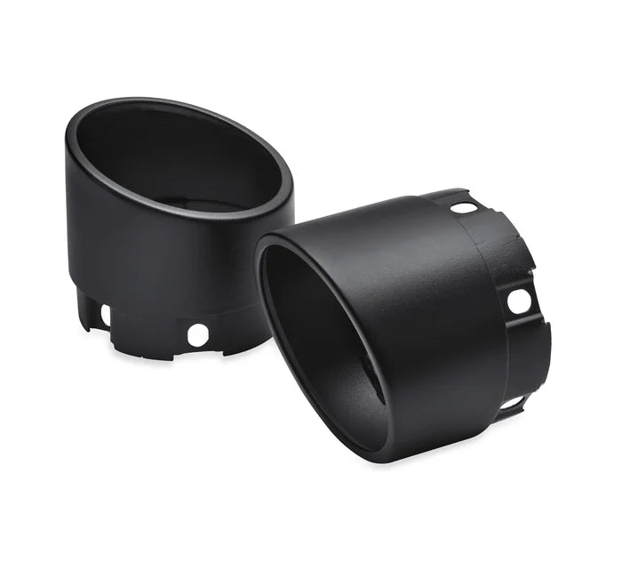 BLUNT SLASH STEEL MUFFLER ENDCAP-4.5" - (BLACK)