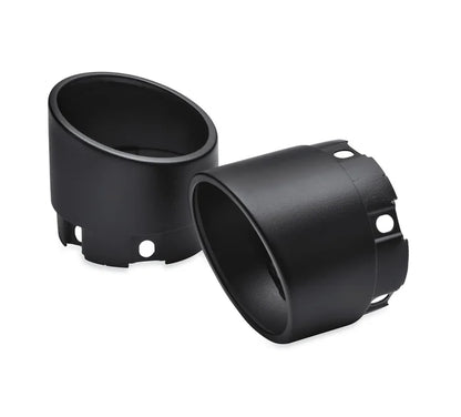 BLUNT SLASH STEEL MUFFLER ENDCAP-4.5" - (BLACK)