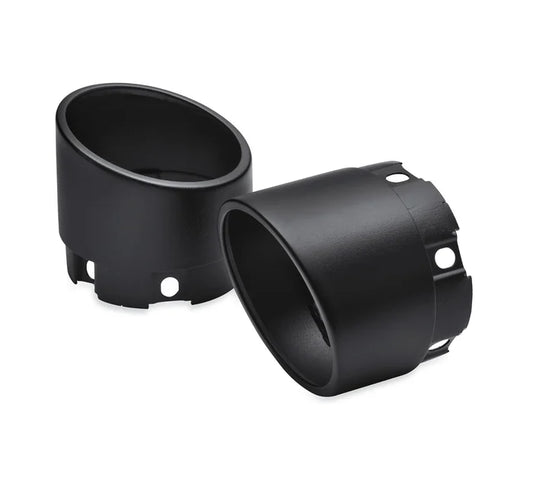 BLUNT SLASH STEEL MUFFLER ENDCAP-4.5" - (BLACK)