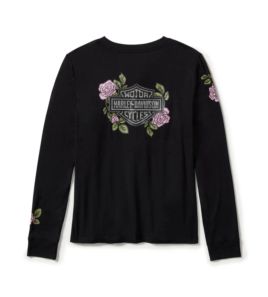 ROSE & THORN LONG SLEEVE TOP – Road and Sport Harley-Davidson