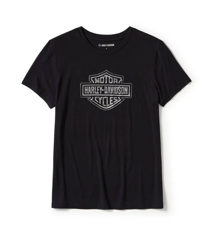 H-D BLING CREW NECK TEE