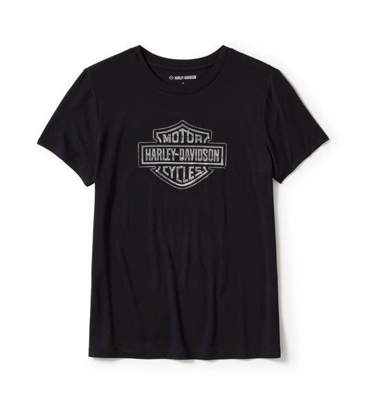 H-D BLING CREW NECK TEE