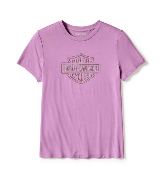 H-D BLING CREW NECK TEE