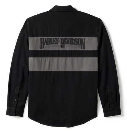 HARLEY-DAVIDSON SHIRT IRON BOND II BLACK/ DARK GREY