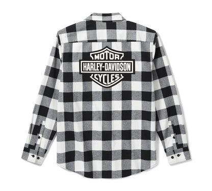 MENS BAR & SHIELD BUFFALO CHECK FLANNEL - PLAID
