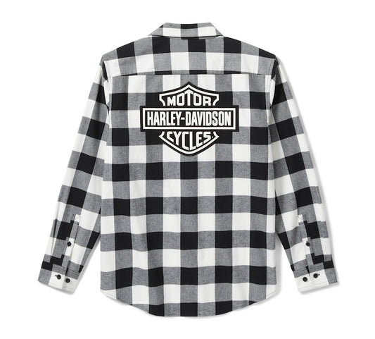 MENS BAR & SHIELD BUFFALO CHECK FLANNEL - PLAID