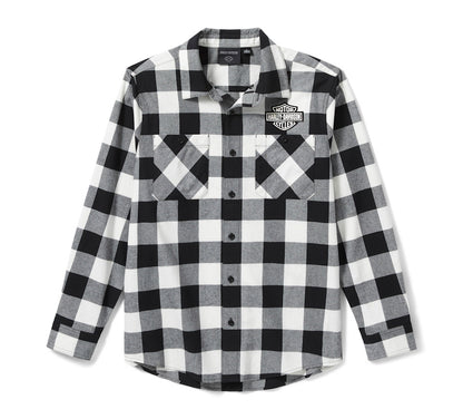 MENS BAR & SHIELD BUFFALO CHECK FLANNEL - PLAID