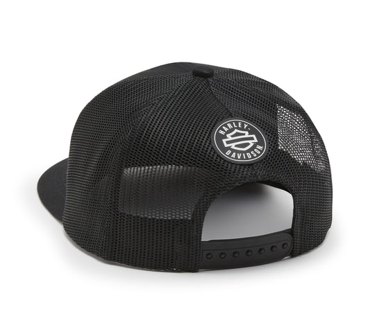 LOGO COLORBLOCK ADJUSTABLE TRUCKER CAP