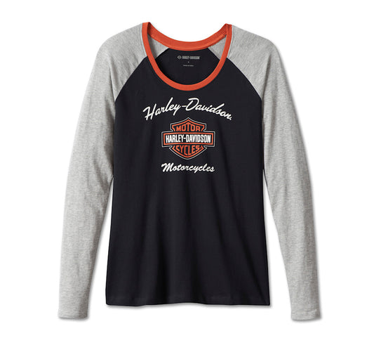 FIRST CLASS RAGLAN LONG SLEEVE TOP