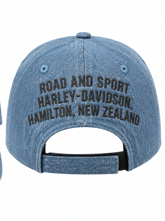 KID'S DENIM BAR & SHIELD CAP - DENIM