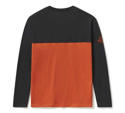 H-D ESSENTIAL COLOURBLOCK LONG SLEEVE TOP