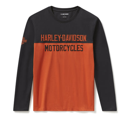 H-D ESSENTIAL COLOURBLOCK LONG SLEEVE TOP