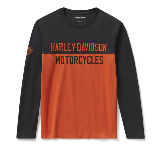 H-D ESSENTIAL COLOURBLOCK LONG SLEEVE TOP